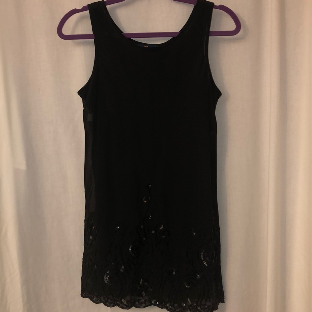 Ralph Lauren short black dress w/sequins